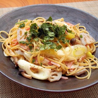 お手軽！和風長ねぎパスタ